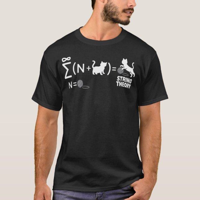Stringtheorie Quantenphysik Physiker Schrödinger T-Shirt (Vorderseite)
