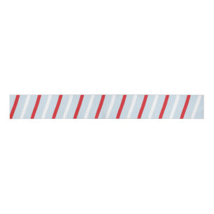 Strip Candy Cane Blue Red White Ripsband