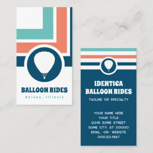 Strip Chic Ballon Business Card Visitenkarte