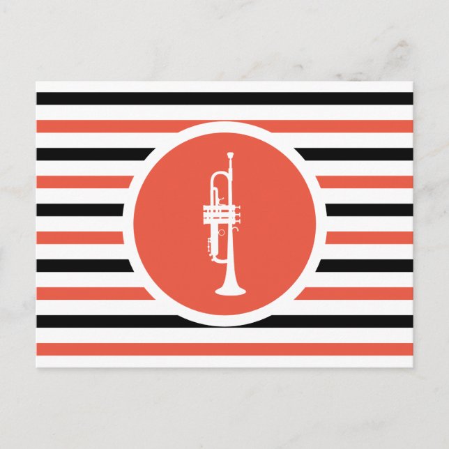 Strip Chic Trumpet Postcard Postkarte (Vorderseite)