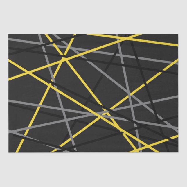 Strip Gitarre Gelb Grau Schwarz Seidenpapier (Vorderseite)