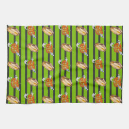 Strip Halloween Geschirrtuch