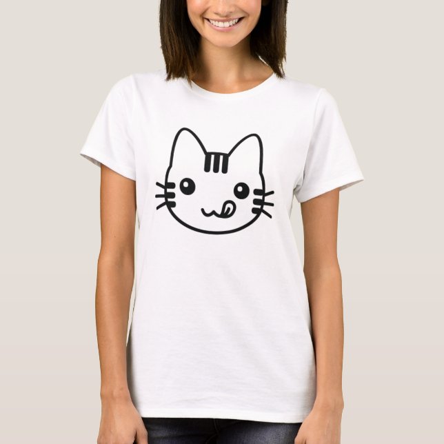 Strip Kitty T-Shirt (Vorderseite)