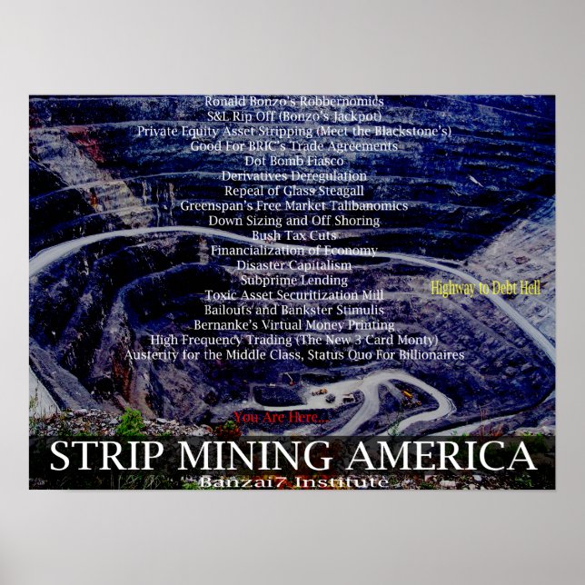 Strip Mining America Poster (Vorne)