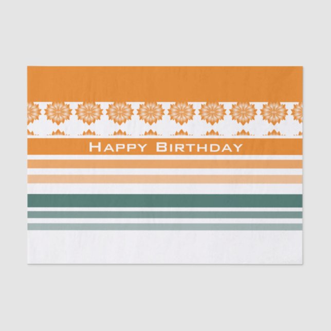 Strip Print Birthday Seidenpapier (Vorderseite)