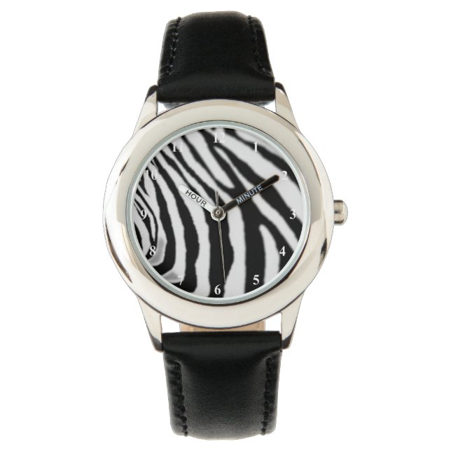 Strip Zebra Watch Armbanduhr (Vorderseite)