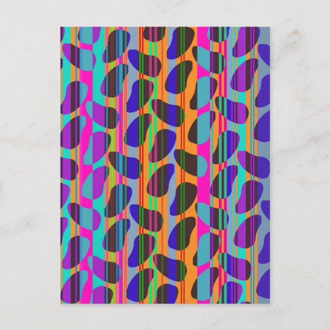 Stripe Beans Postkarte (Vorderseite)