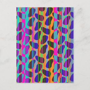 Stripe Beans Postkarte