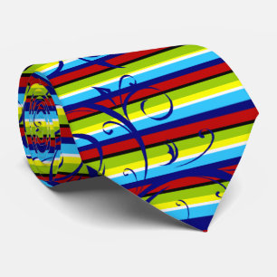 Stripe-Blüh-Krawatte Krawatte