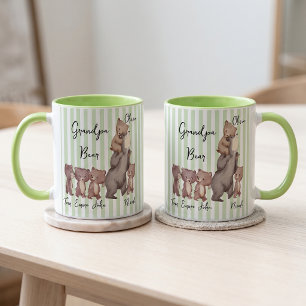 Stripe Daddy Bear Vatertagsgeschenk für Papa Tasse