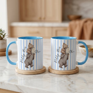 Stripe Daddy Bear Vatertagsgeschenk für Papa Tasse