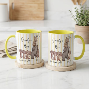Stripe Daddy Bear Vatertagsgeschenk für Papa Tasse