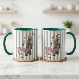 Stripe Daddy Bear Vatertagsgeschenk für Papa Tasse