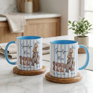 Stripe Daddy Bear Vatertagsgeschenk für Papa Tasse