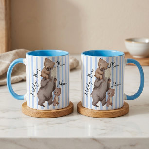 Stripe Daddy Bear Vatertagsgeschenk für Papa Tasse