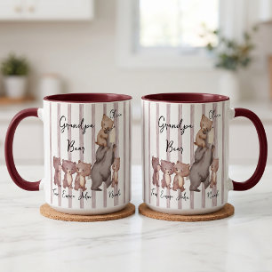 Stripe Daddy Bear Vatertagsgeschenk für Papa Tasse