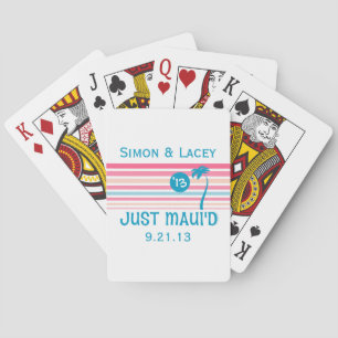 Stripe Just Maui'd Spielkarten