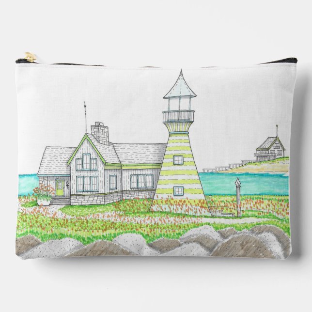 Stripe Lighthouse Accessory Bag Zubehörtasche (Vorderseite)