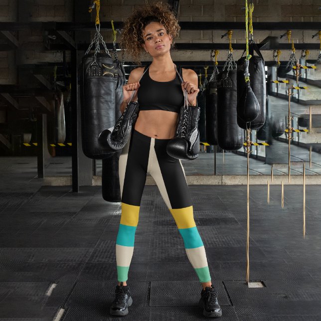 Stripe Multicolor Capri Leggings (Von Creator hochgeladen)