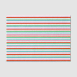 Stripe Pattern Modern Colorful Christmas Cheer Seidenpapier