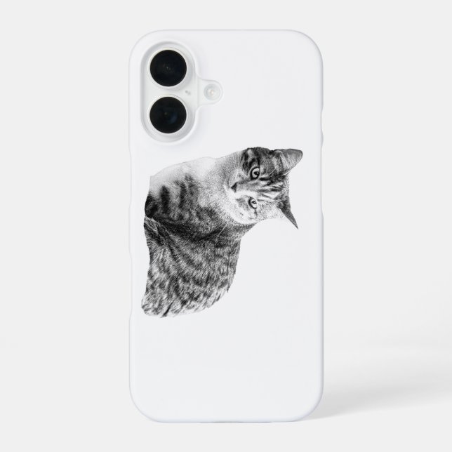 Stripe & Stille iPhone 16 Hülle (Rückseite)