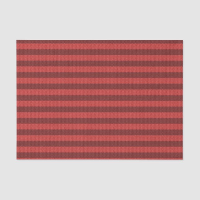 Stripe - Zwei-Tone-Urlaub in Rotem Burgund Seidenpapier (Vorderseite)