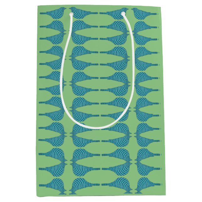 Striped Bluebird Mittlere Geschenktüte (Vorderseite)