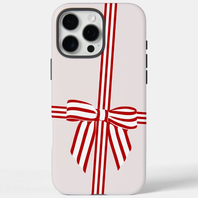 Striped Bow iPhone Case (Rückseite)