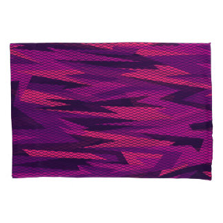 Striped Camouflage: Abstraktes geometrisches Muste Kissenbezug
