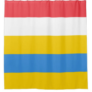 Striped Colors of Aruba Flag Duschvorhang