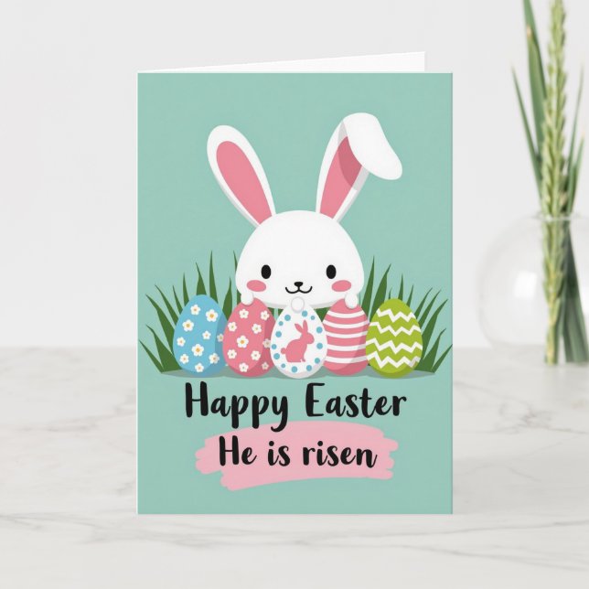 Striped Egg Season Card Karte (Vorderseite)