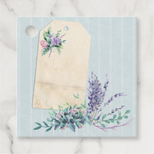 Striped floral Collage Scrapbook Verzierung Geschenkanhänger