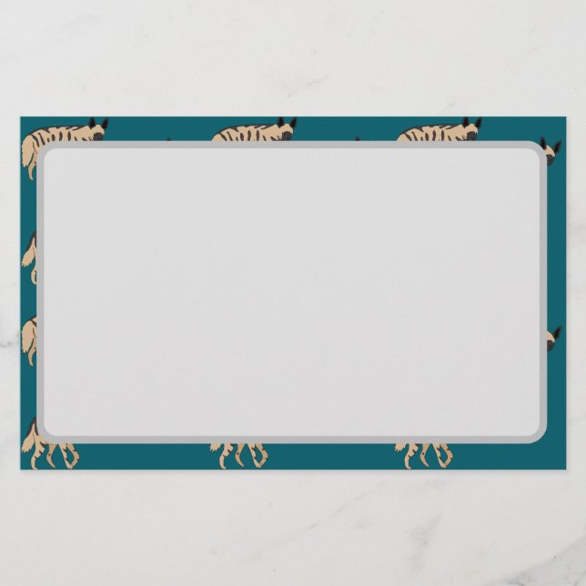 Striped Hyenas Briefpapier (Vorderseite)