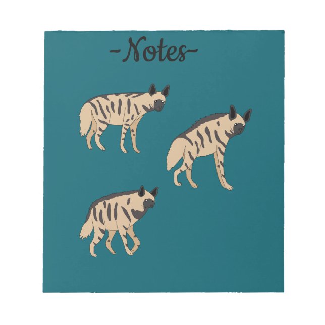 Striped Hyenas Notizblock (Vorderseite)