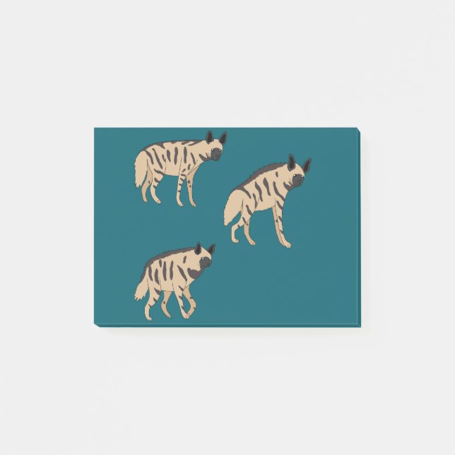 Striped Hyenas Post-it Klebezettel (Vorderseite)