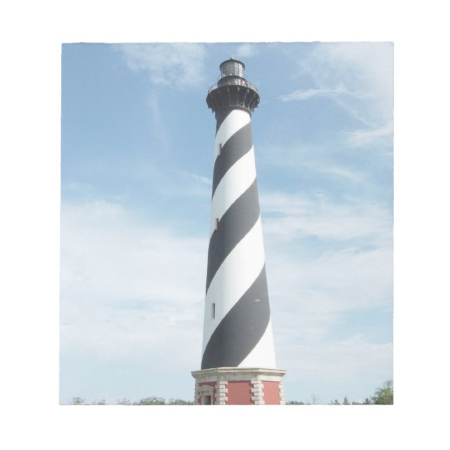 Striped Lighthouse Notepad Notizblock (Vorderseite)