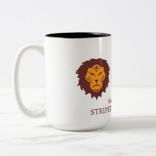 Striped Lion 15 oz Tasse - Logo