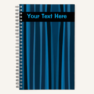 Striped Moody Denim Notizbuch