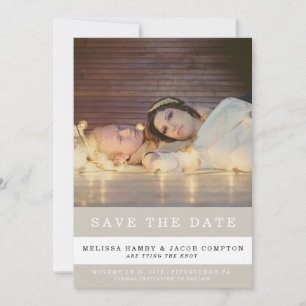 Striped Save the Date Mitteilung