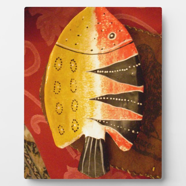 Striped Sensation Tiger Barb Fish Art Print Fotoplatte (Vorderseite)