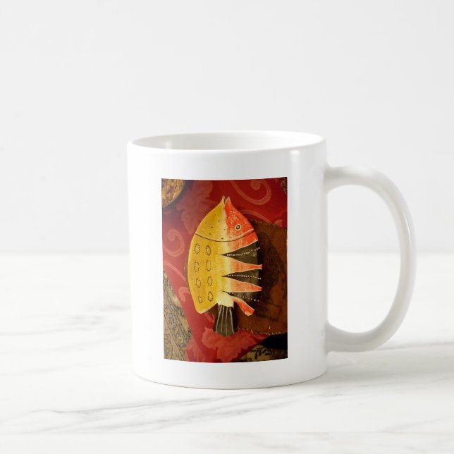 Striped Sensation Tiger Barb Fish Art Print Kaffeetasse (Rechts)