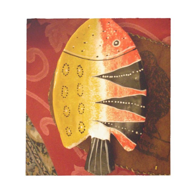 Striped Sensation Tiger Barb Fish Art Print Notizblock (Vorderseite)