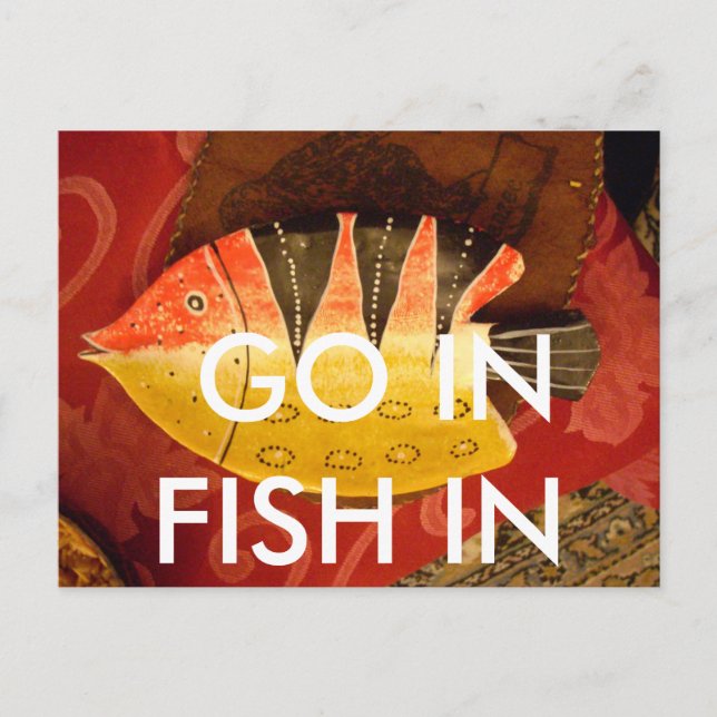 Striped Sensation Tiger Barb Fish Art Print Postkarte (Vorderseite)