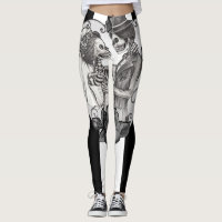 Striped Skeleton Liebe Paare Ehetanz
