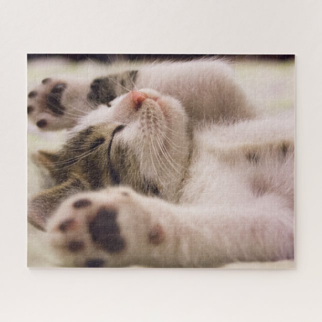 Striped Tabby Kitten Jigsaw Puzzle (Horizontal)