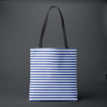 Striped Tote Bag<br><div class="desc">This tote bag is shown with a cute striped print.
Royal Blue color stripes.
Customize this item or buy as is.



Licensed Print</div>