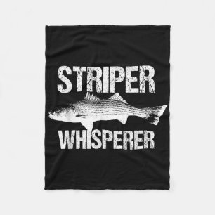 Striper-Flüsterer Cool B Fly-Fischen Fisch Fischer Fleecedecke