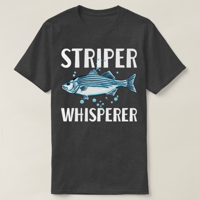 Striper Whisperer Fisherman Fishkeeper Fish Lover T-Shirt (Design vorne)
