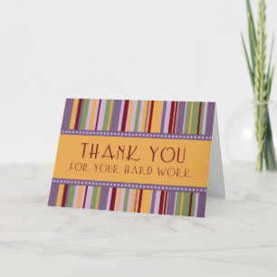 Stripes Administrative Professionals Day Card Dankeskarte