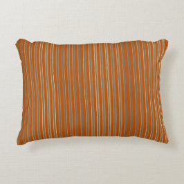Stripes Beige Orange Dekokissen
